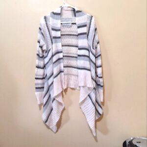 Press Mohair Blend Asymmetrical Open Cardigan